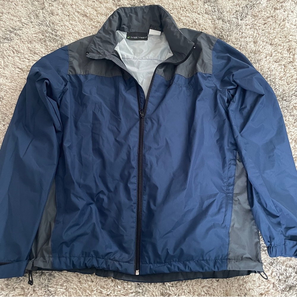Frogg Toggs ‎ Navy and Charcoal Windbreaker